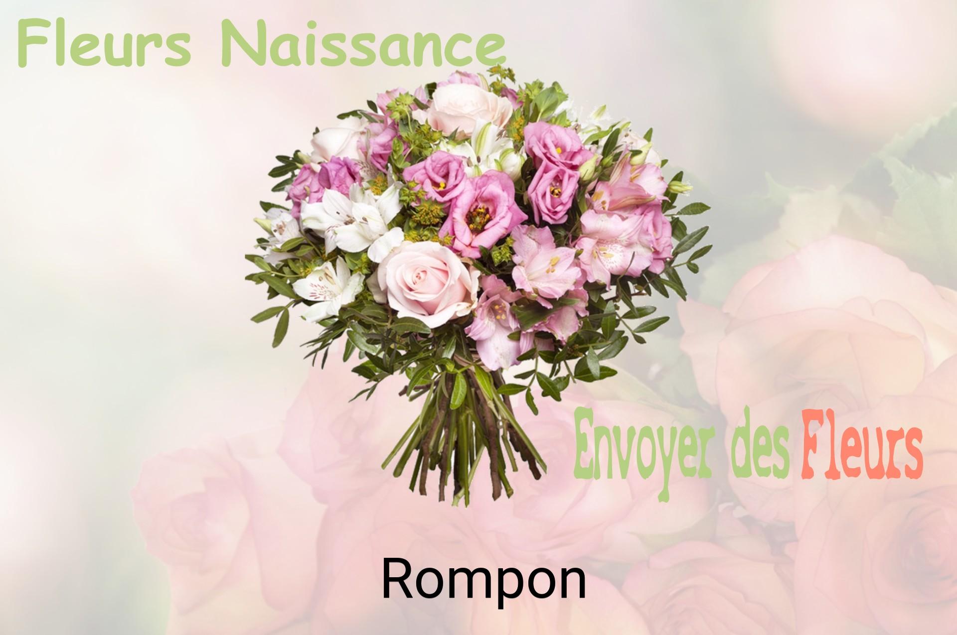 Bouquet de fleurs de naissance livré à Rompon
